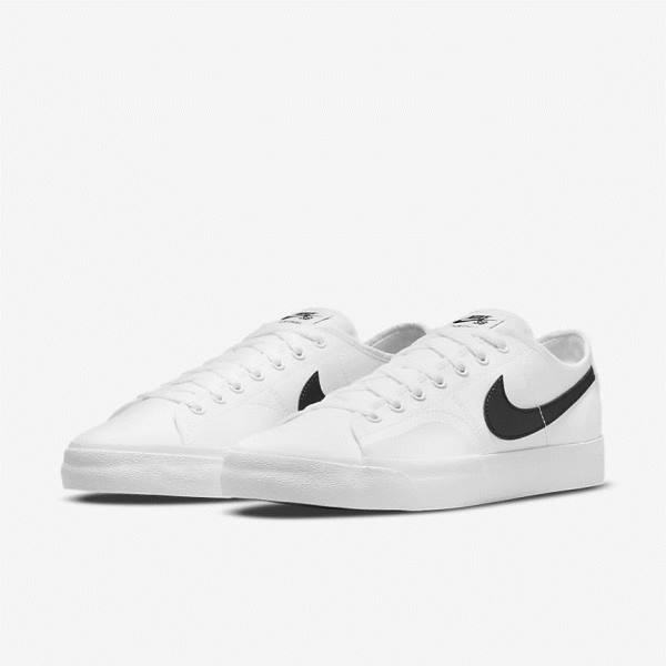 Nike SB BLZR Court Ženske Skate Čevlji Bela / Črna / Črna | NK089CHU