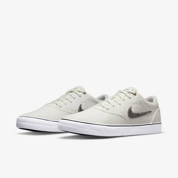 Nike SB Chron 2 Canvas Premium Ženske Skate Čevlji Siva / Zelena | NK120CWI