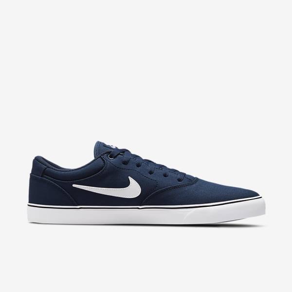 Nike SB Chron 2 Canvas Ženske Skate Čevlji Mornarica / Mornarica / Črna / Bela | NK603CBU