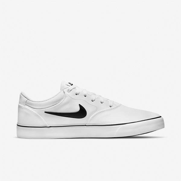 Nike SB Chron 2 Canvas Ženske Skate Čevlji Bela / Črna | NK806YQI