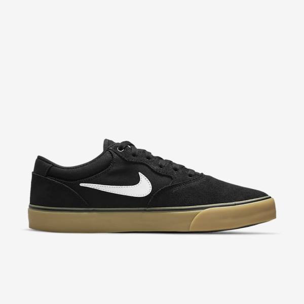 Nike SB Chron 2 Moški Skate Čevlji Črna / Svetloba Rjav / Bela | NK468QMS