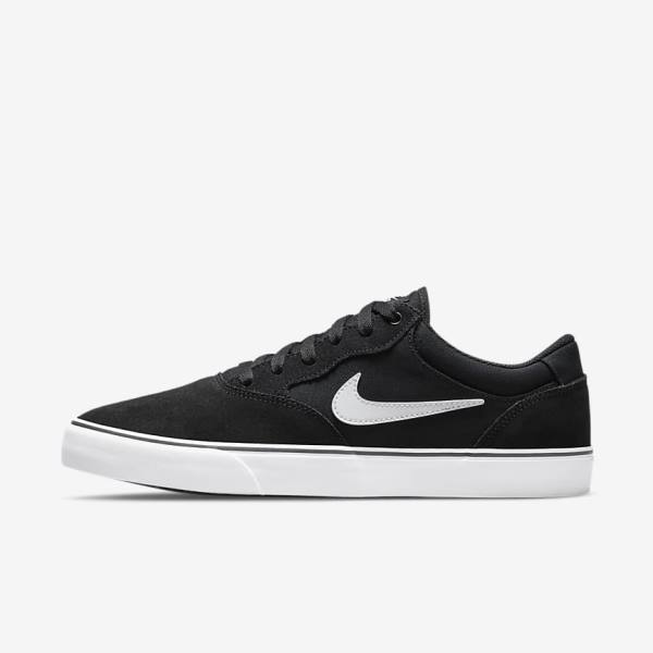 Nike SB Chron 2 Moški Skate Čevlji Črna / Bela | NK963APJ