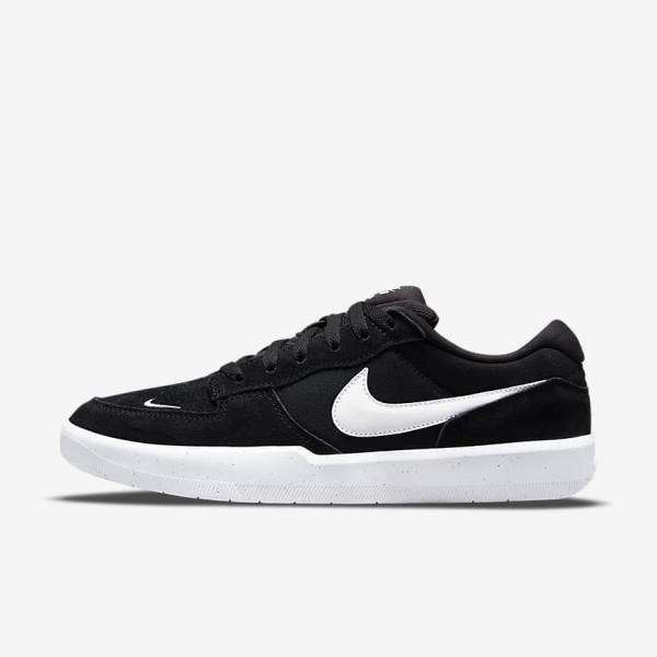 Nike SB Force 58 Moški Skate Čevlji Črna / Bela | NK064IET