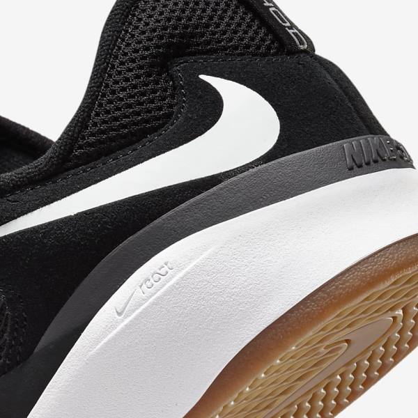 Nike SB Ishod Wair Moški Skate Čevlji Črna / Temno Siva / Bela | NK742FRD