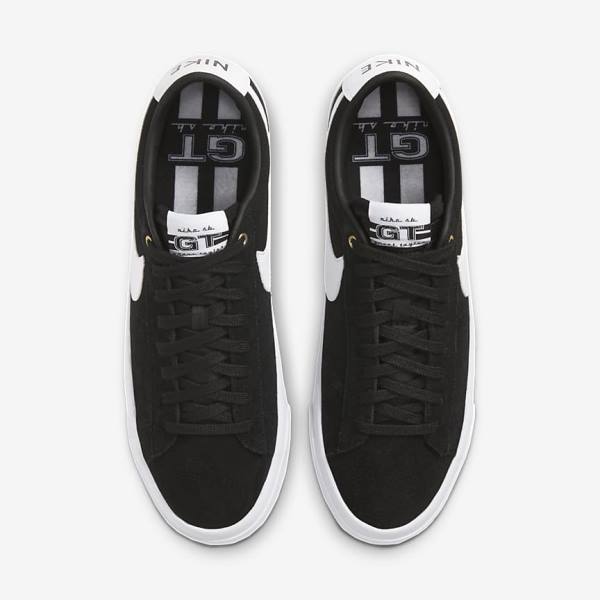 Nike SB Zoom Blazer Low Pro GT Moški Skate Čevlji Črna / Svetloba Rjav / Bela | NK263FSA