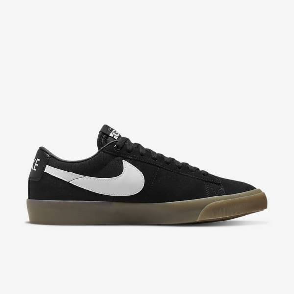 Nike SB Zoom Blazer Low Pro GT Moški Skate Čevlji Črna / Bela | NK274YUK