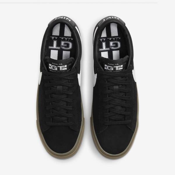 Nike SB Zoom Blazer Low Pro GT Moški Skate Čevlji Črna / Bela | NK274YUK