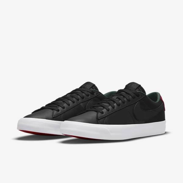 Nike SB Zoom Blazer Low Pro GT Premium Moški Superge Črna / Rdeča / Črna | NK864RND