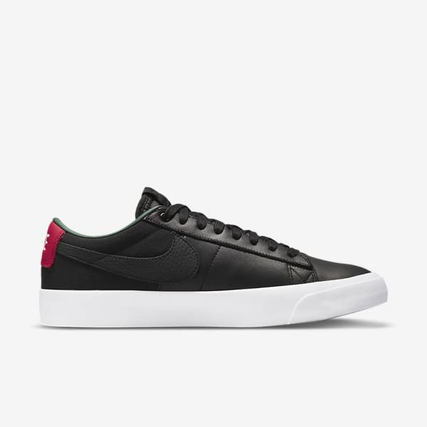 Nike SB Zoom Blazer Low Pro GT Premium Ženske Skate Čevlji Črna / Rdeča / Črna | NK438HGO