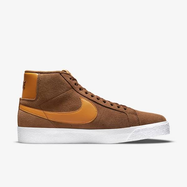 Nike SB Zoom Blazer Mid Moški Superge Bela / Rumena | NK860REN