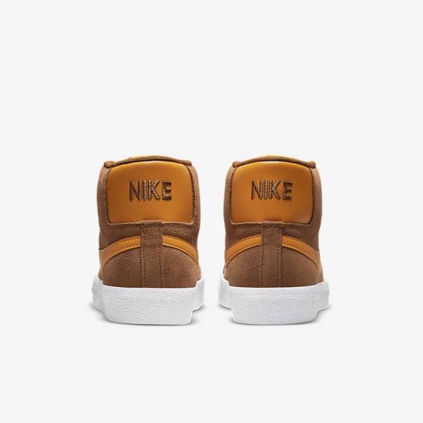 Nike SB Zoom Blazer Mid Moški Superge Bela / Rumena | NK860REN