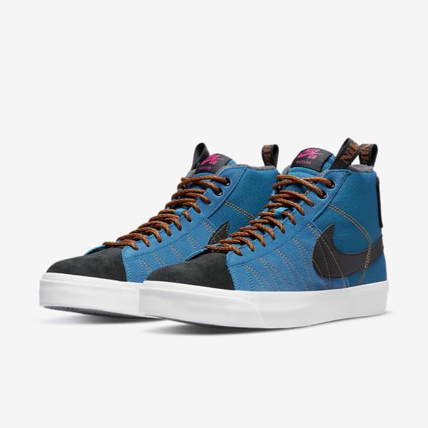 Nike SB Zoom Blazer Mid Premium Moški Skate Čevlji Črna | NK430XLR