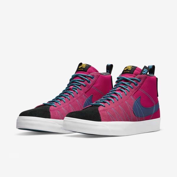 Nike SB Zoom Blazer Mid Premium Moški Superge Kraljevsko Modra | NK108LED