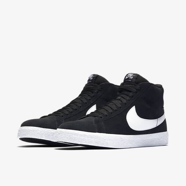 Nike SB Zoom Blazer Mid Ženske Superge Črna / Bela | NK803IPO