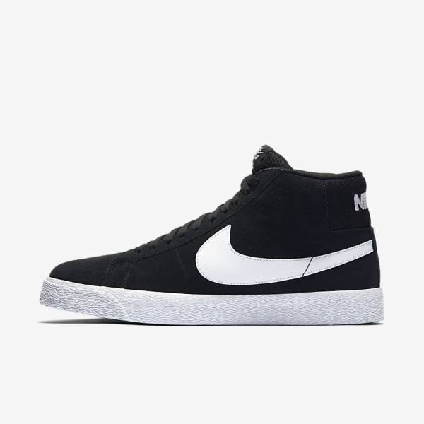 Nike SB Zoom Blazer Mid Ženske Superge Črna / Bela | NK803IPO