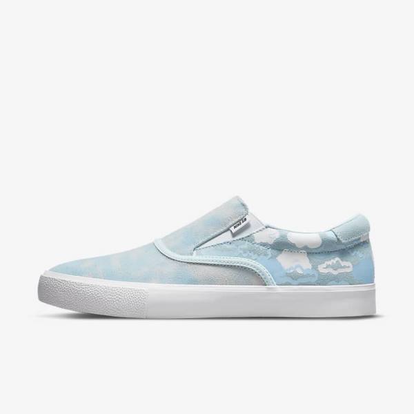 Nike SB Zoom Verona Slip x Rayssa Leal Moški Skate Čevlji Modra / Bela / Modra | NK402LIY