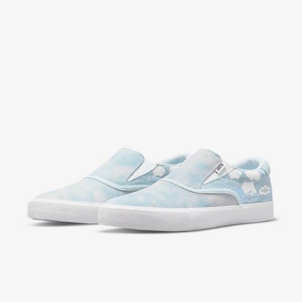 Nike SB Zoom Verona Slip x Rayssa Leal Ženske Skate Čevlji Modra / Bela / Modra | NK738LYF