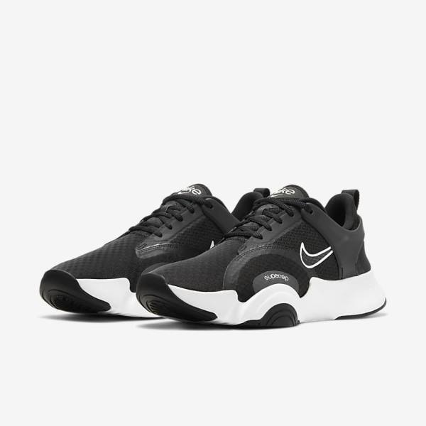 Nike SuperRep Go 2 Moški Športni Copati Črna / Temno Siva / Modra / Bela | NK753PKW