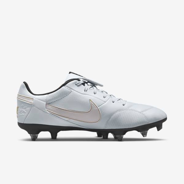 Nike The Premier 3 SG-PRO Anti-Clog Traction Soft-Ground Moški Nogometni Čevlji Platina | NK074IFZ