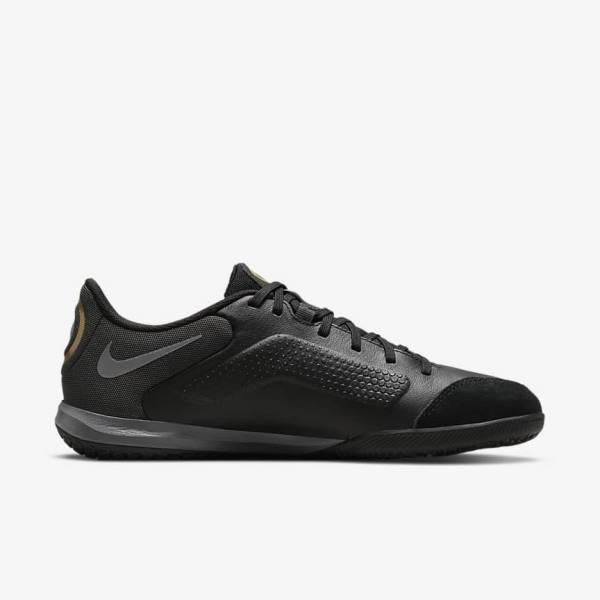 Nike Tiempo Legend 9 Academy IC Indoor-Court Ženske Nogometni Čevlji Črna / Temno Siva / Kovinski Zlato / Črna | NK042RXB