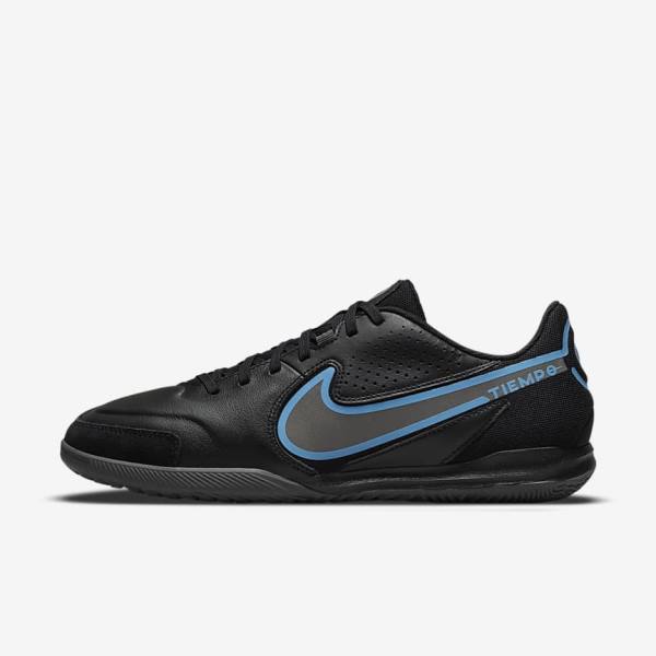 Nike Tiempo Legend 9 Academy IC Indoor-Court Ženske Nogometni Čevlji Črna / Siva | NK453UZM