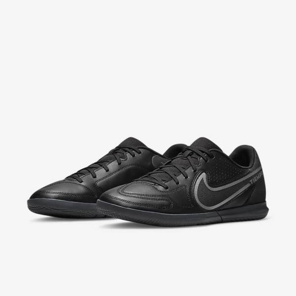 Nike Tiempo Legend 9 Club IC Indoor-Court Moški Nogometni Čevlji Črna / Temno Siva | NK015GKL