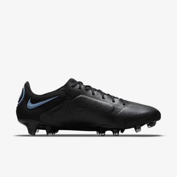 Nike Tiempo Legend 9 Elite FG Firm-Ground Ženske Nogometni Čevlji Črna / Siva | NK654AUD