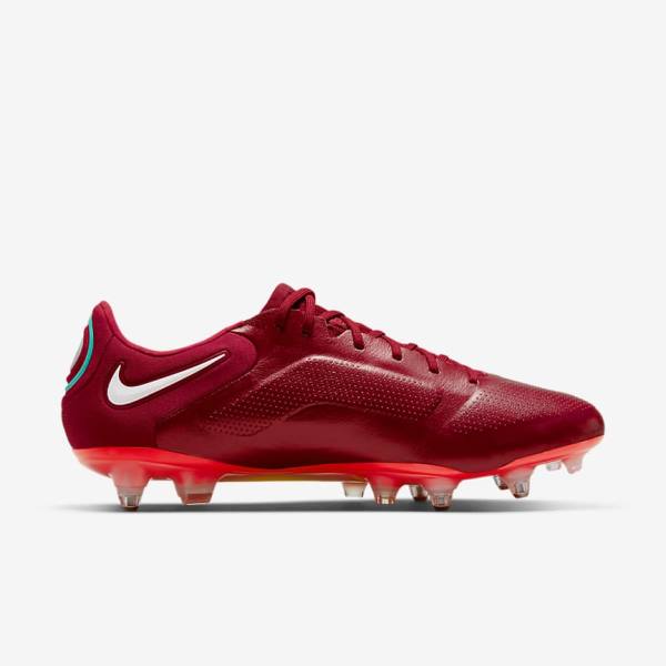 Nike Tiempo Legend 9 Elite SG-Pro AC Soft-Ground Moški Nogometni Čevlji Rdeča / Svetloba Rdeča / Bela | NK723FVH