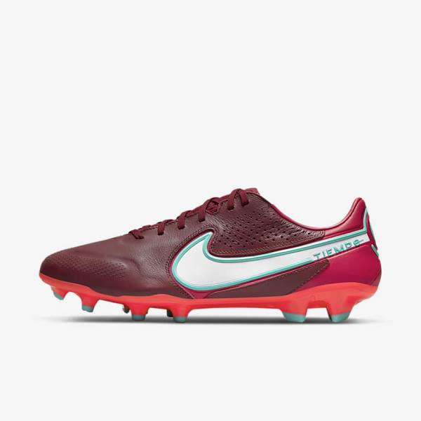 Nike Tiempo Legend 9 Pro FG Firm-Ground Ženske Nogometni Čevlji Rdeča / Bela | NK531VKI