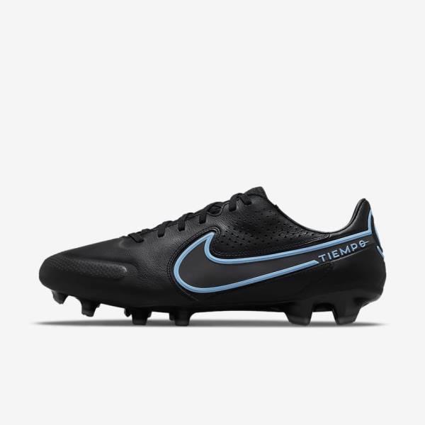 Nike Tiempo Legend 9 Pro FG Firm-Ground Ženske Nogometni Čevlji Črna / Siva | NK627CBS