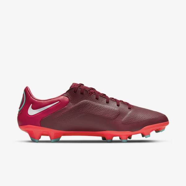 Nike Tiempo Legend 9 Pro FG Firm-Ground Moški Nogometni Čevlji Rdeča / Bela | NK832YHV