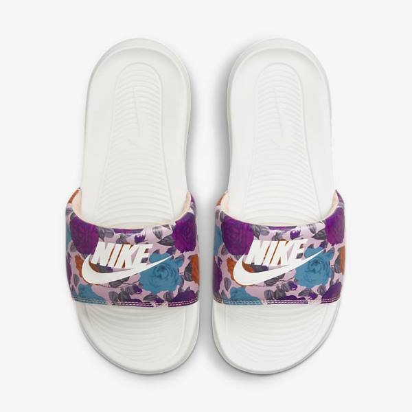 Nike Victori One Print Ženske Natikači Roza | NK615LRS