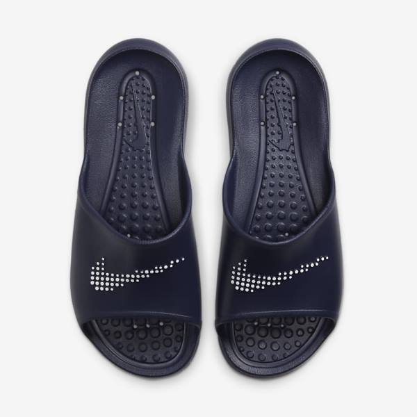 Nike Victori One Shower Moški Natikači Mornarica / Mornarica / Bela | NK815PBE