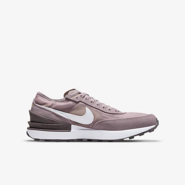 Nike Waffle One Older Otroci Superge Roza / Svetloba Vijolična / Bela | NK629SBI