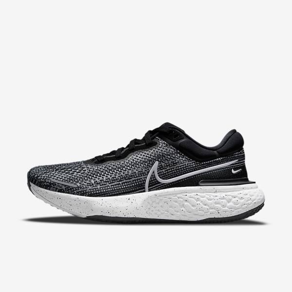 Nike ZoomX Invincible Run Flyknit Road Moški Tekaški Čevlji Bela / Črna / Bela | NK704VCW