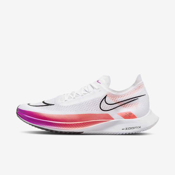 Nike ZoomX Streakfly Road Racing Moški Tekaški Čevlji Bela / Rdeča / Vijolična / Črna | NK347YQD