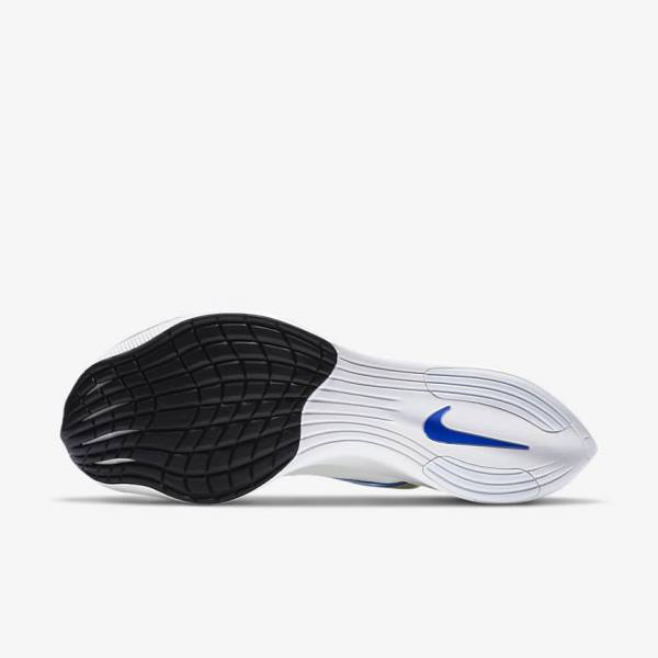 Nike ZoomX Vaporfly NEXT% Road Racing Moški Tekaški Čevlji Bela / Črna / Modra | NK954JKW