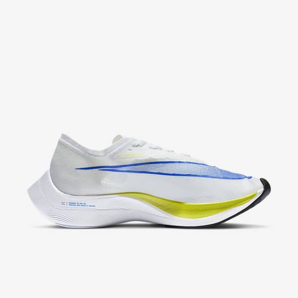 Nike ZoomX Vaporfly NEXT% Road Racing Moški Tekaški Čevlji Bela / Črna / Modra | NK954JKW