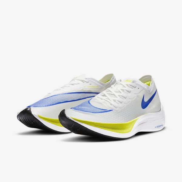 Nike ZoomX Vaporfly NEXT% Road Racing Ženske Tekaški Čevlji Bela / Črna / Modra | NK294JKO