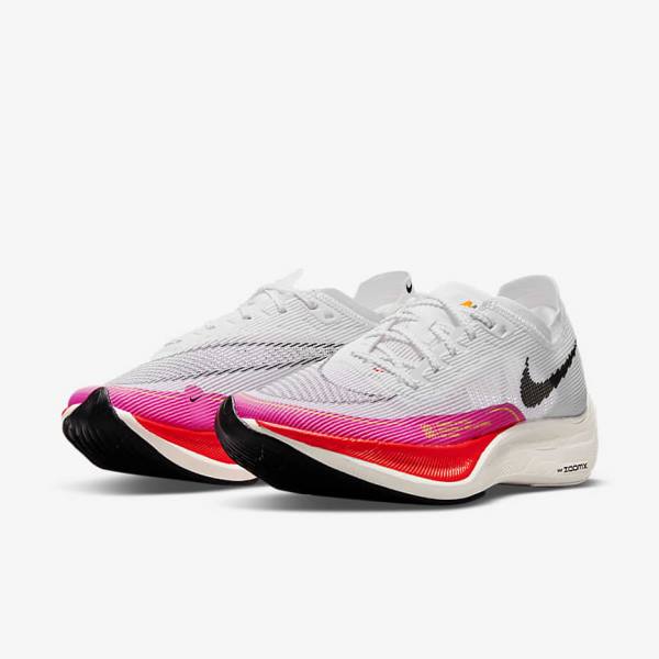 Nike ZoomX Vaporfly Next% 2 Road Racing Ženske Tekaški Čevlji Bela / Črna / Črna | NK052AVD