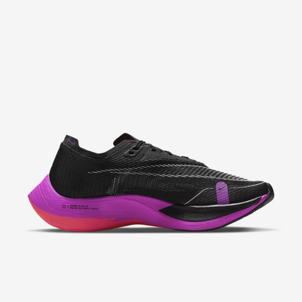 Nike ZoomX Vaporfly Next% 2 Road Racing Moški Tekaški Čevlji Črna / Vijolična / Siva / Rdeča | NK297IRY