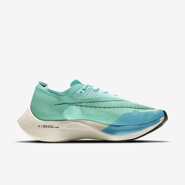 Nike ZoomX Vaporfly Next% 2 Road Racing Moški Tekaški Čevlji Bela / Kovinski Srebrna / Črna | NK743TQN