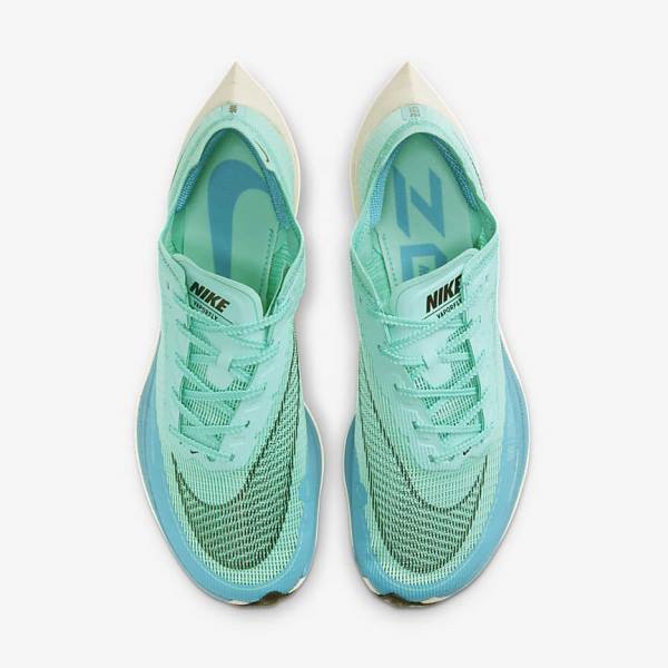 Nike ZoomX Vaporfly Next% 2 Road Racing Moški Tekaški Čevlji Bela / Kovinski Srebrna / Črna | NK743TQN