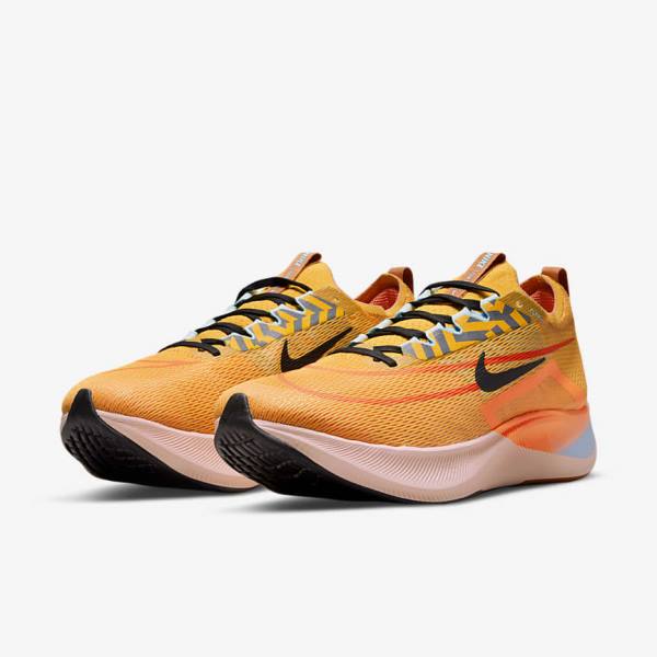 Nike Zoom Fly 4 Road Moški Tekaški Čevlji Črna / Modra / Bela | NK058WYA