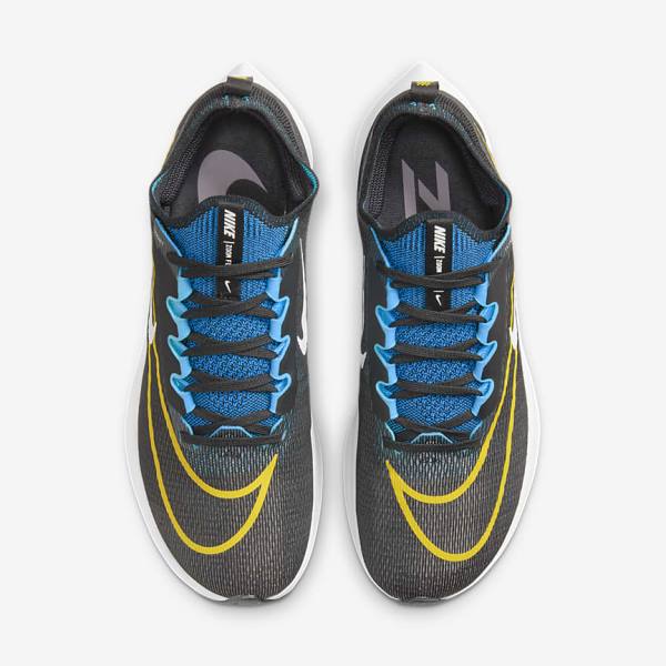 Nike Zoom Fly 4 Road Moški Tekaški Čevlji Črna / Zelena / Oranžna | NK647PLA