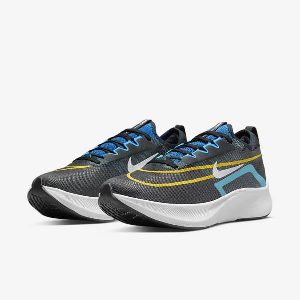 Nike Zoom Fly 4 Road Moški Tekaški Čevlji Črna / Zelena / Oranžna | NK647PLA