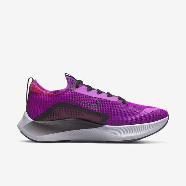 Nike Zoom Fly 4 Road Ženske Tekaški Čevlji Platina | NK853UVL