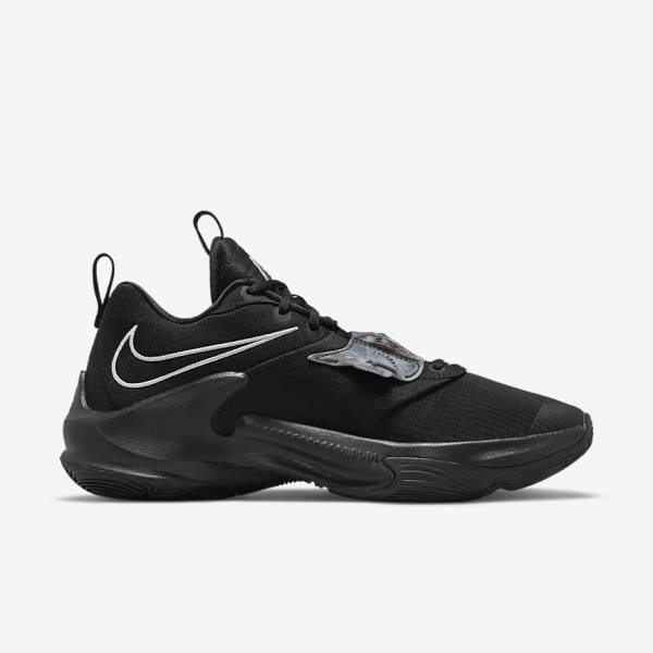 Nike Zoom Freak 3 Moški Košarkaški Copati Črna / Siva / Roza / Kovinski Srebrna | NK208SAU