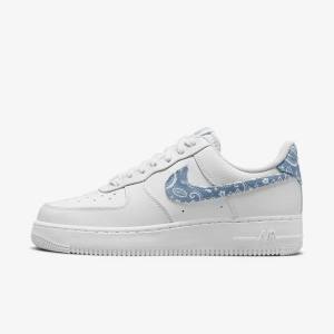 Nike Air Force 1 07 Essential Ženske Superge Bela / Modra | NK240QEF