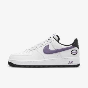 Nike Air Force 1 07 LV8 Moški Superge Bela / Črna / Bela / Vijolična | NK809SQF